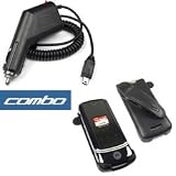 Motorola KRZR k1m from Verizon, Sprint, Alltel, Cricket, MetroPCS, US Cellular Motorola Krzr K1m Accessory Bundle- Car Cigarette Lighter Charger + Black Swivel Belt Clip Holster