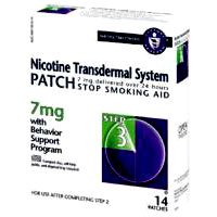 Novartis Nicotine Transdermal System Stop Smoking Aid Patch, Step 3, 7 mg - 14 ea