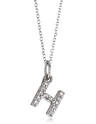 KC Designs "Initially Yours" Diamond 14k White Gold Letter Pendant Necklace, 16"