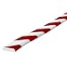 Independent Warehouse 60-6750-2 Knuffi Type F Polyurethane Foam Flat Bumper Guard, 196-3/4" Length x 1-9/16" Width x 7/16" Height, Red/White