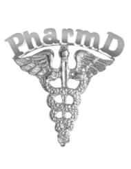 NursingPin - Pharm D Graduation Pin in Silver for Doctor of Pharmacy
