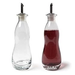 Fratelli Wavy Olive Oil or Vinegar Bottle with Spout 9" High