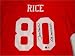 Jerry Rice autographed Football Jersey inscribed 