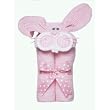 Mullins Square Pink Bunny Tubbie Hooded Towel