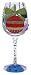 Lolita Holiday Baubles Wine Glass
