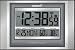 Equity Time USA 87310 Atomic Wall Clock with Indoorand Wireless Outdoor Temperature