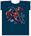 Search : Spider-Man Jumping Print Mens Navy T-Shirt