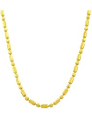 14 Karat Yellow Gold 1.2-mm Diamond-cut Alternate Bead Ball Chain (20 Inch)