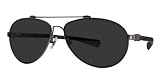 Nike Supercharged 200 Aviator Flexon Sunglasses, EV0450-022, Chrome Frame/ Grey Lenses