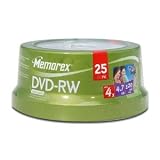 MEMOREX 25PK DVD PLUS RW SPINDLE