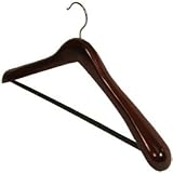 Big and Tall Euro Walnut Wood Suit Hanger by Richards Homewares
