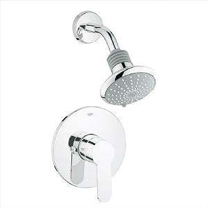 Bundle-10 Eurostyle Cosmopolitan Pressure Balance Showerhead and Trim Set (2 Pieces)