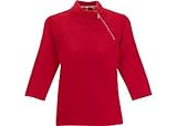 Misses Designers Originals Rhinestone Zip Sweater