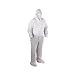 High Five AC194 Microporous WBP Coverall with Hood, Boots, Zip Front, Elastic Wrists And Ankles, X-Large, White (Case of 25)