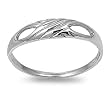 Sterling Silver Plain Rings - Face Height: 5 mm - Band Width: 2 mm - Sizes: 5-10
