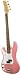 Main Street Left Handed Pink Electric Bass Guitar