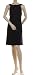 MAX & CLEO BCBG BLACK METALLIC JERSEY DRESS NEW L