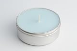 picture of Melt, Angel Fragrance Container Candle, Pale Blue, Silver Tin