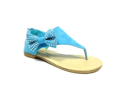 Amazon: New Toddler Girls Turquoise Blue Suede Sandals feat ...