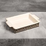 Review Gracious Goods  / Gracious Goods Medium Mocha Baker with Tray MOCHA color