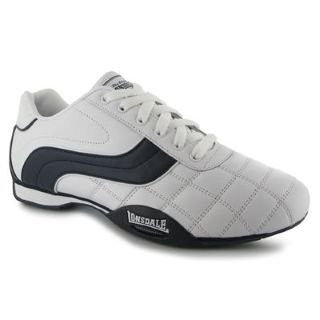 Lonsdale Camden Mens Trainers White/Navy 8 UK UK