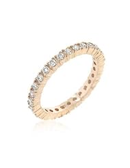 Rose Gold Cubic Zirconia Eternity Band Ring