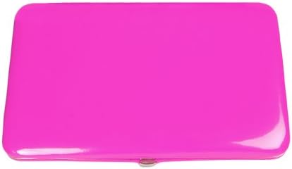 Solid Color Flat Clutch Opera Wallet -- Many Color Options, Hot Pink