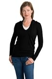 Ladies Tissue Slub Hoodie