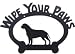 Wipe Your Paws Sign - Bull Mastiff