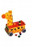 Review Eddu Toy  / Wooden Shape Sorter Giraffe Ride On - EdduToys
