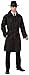 Forum Novelties Adult Secret Agent Spy Costume Trench Coat, Black, Standard