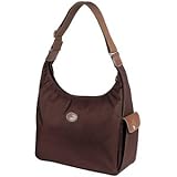 Longchamp Le Pliage Hobo with Side Pocket, Chocolate