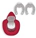 Western Crystal HORSESHOE EARRINGS in Red Cowboy Hat Gift Box