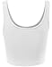 Fifth Parallel Threads FPT Basic Crop Tank Top White L