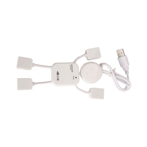 B&S 4 Port High Speed Mini USB 2.0 HUB Laptop PC Slim