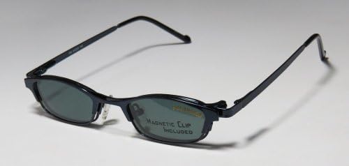 MAGNETIC EYEWEAR 603 44-20-140 NAVY POLARIZED CLIP-ONS SUNGLASS LENSES EYEGLASSES/FRAMES/EYE GLASSES/SPECTACLES (can be fitted with prescription/rx lenses) - fully rxable