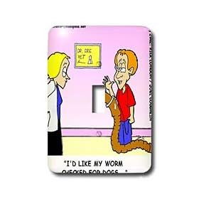 Londons Times Funny Bugs and Slugs Cartoons - Veterinarian Confusion - Light Switch Covers - single toggle switch