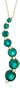 10k Yellow Gold May Birthstone Created Emerald Journey Pendant, 18"