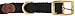 Mendota Pet Double Braid Collar - Brass - Dog Collar - Made in The USA - Black, 1 in x 18 in Standard