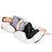 Restorology 60-Inch Full Body Pregnancy Pillow - C-Shaped Maternity and Nursing Support Cushion with Washable Cover