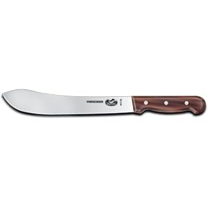 Victorinox 10-Inch Straight Butcher Knife, Rosewood Handle