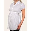 Motherhood Maternity: Short Sleeve Button Front Maternity Tunic
