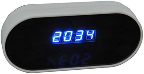 Mini Hidden Spy Camera Radio Clock W/infrared Night Vision - Built-in Screen, Speaker, Micro Sd Slot &amp; AUX Line in - Standalone Operation W/o Need for Computer for Your Home, Kids &amp; More - Silver
