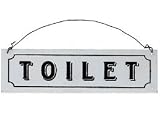Retro Style Metal Sign - Toilet