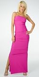 Fancy Formal Sophisticated Fashionable Classic Tube Dress with Side Ruching from Hot Fash Dresses - MERMAID Fuchsia