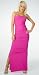 Fancy Formal Sophisticated Fashionable Classic Tube Dress with Side Ruching from Hot Fash Dresses - MERMAID Fuchsia