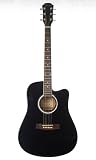 Barcelona 41-Inch Cutaway Acoustic Guitar - Black