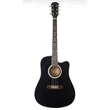 acoustic guitar Barcelona 41 Inch Cutaway Acoustic Guitar Black acoustic guitar