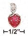 Sterling Silver 3d Enamel 8x9mm strawberry Charm