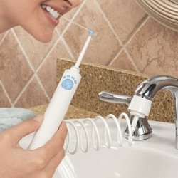 WaterJet Oral Irrigator Dental Water Floss No Batteries or Outlet Needed! WaterJet Oral Irrigator Dental Water Floss - No Batteries or Outlet Needed!